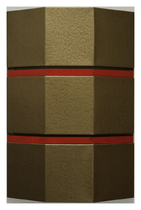 Bandera # 4         técnica mixta sobre baldas metálicas     1000x690x140 mm.         